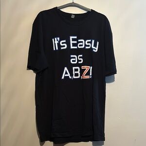 Next Level Apparel Black Short Sleeve Tee Bold Graphic